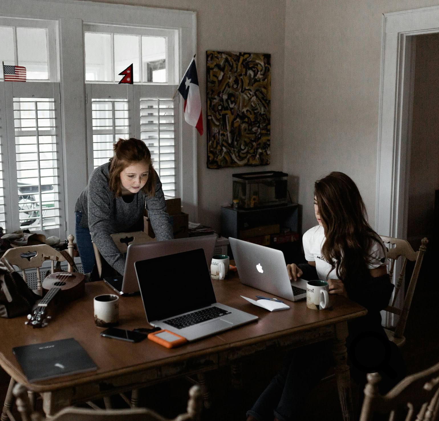 Foto Von Frauen Mit Laptops